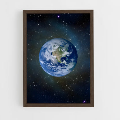 ap-earth from space-1 cadre Bois foncé