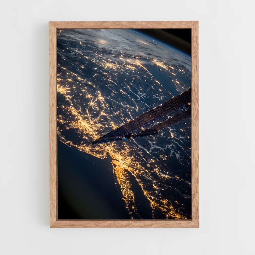 ap-earth from space-10 cadre Bois clair