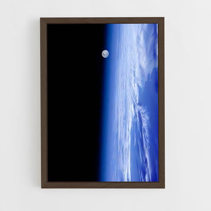 ap-earth from space-2 cadre Bois foncé