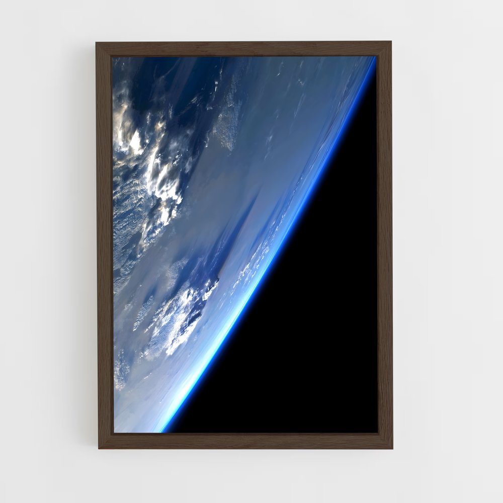 ap-earth from space-3 cadre Bois foncé