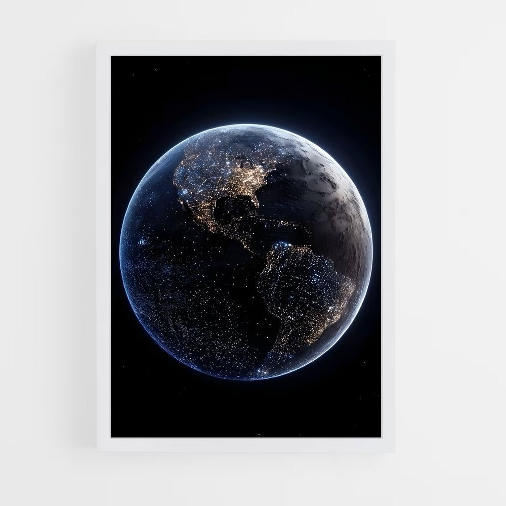 ap-earth from space-4 cadre Blanc