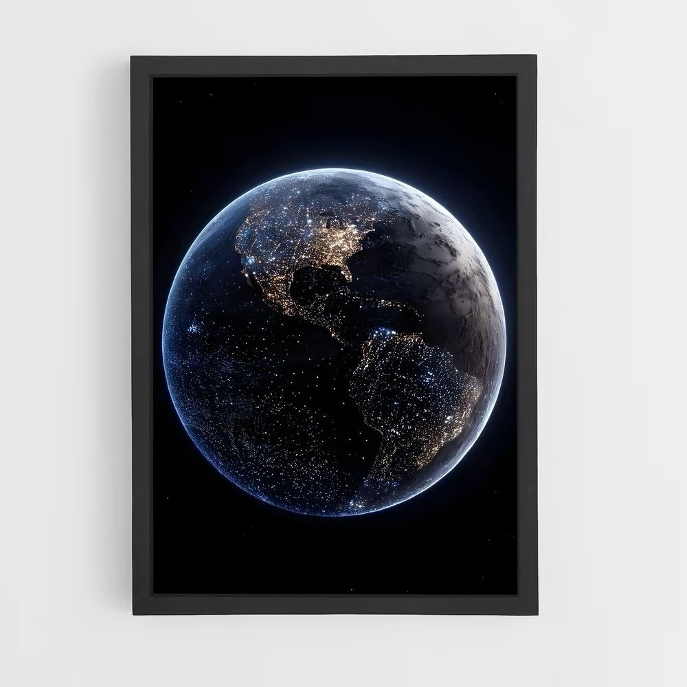 ap-earth from space-4 cadre Noir