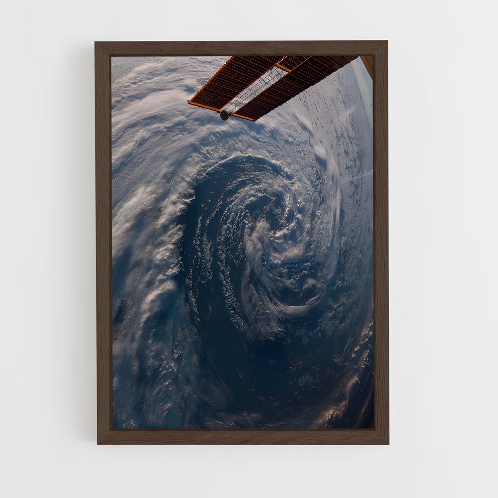 ap-earth from space-7 cadre Bois foncé