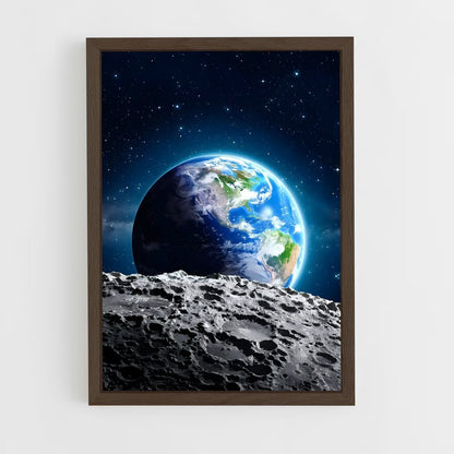 ap-earth from space-9 cadre Bois foncé