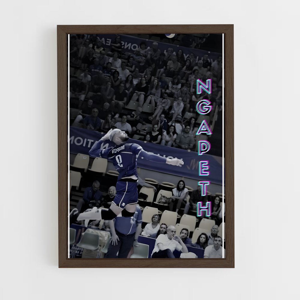 ap-earvin ngapeth-1 cadre Bois foncé