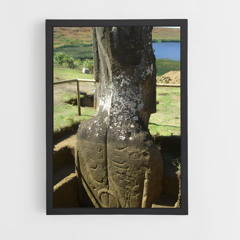 ap-easter island moai-12 cadre Noir