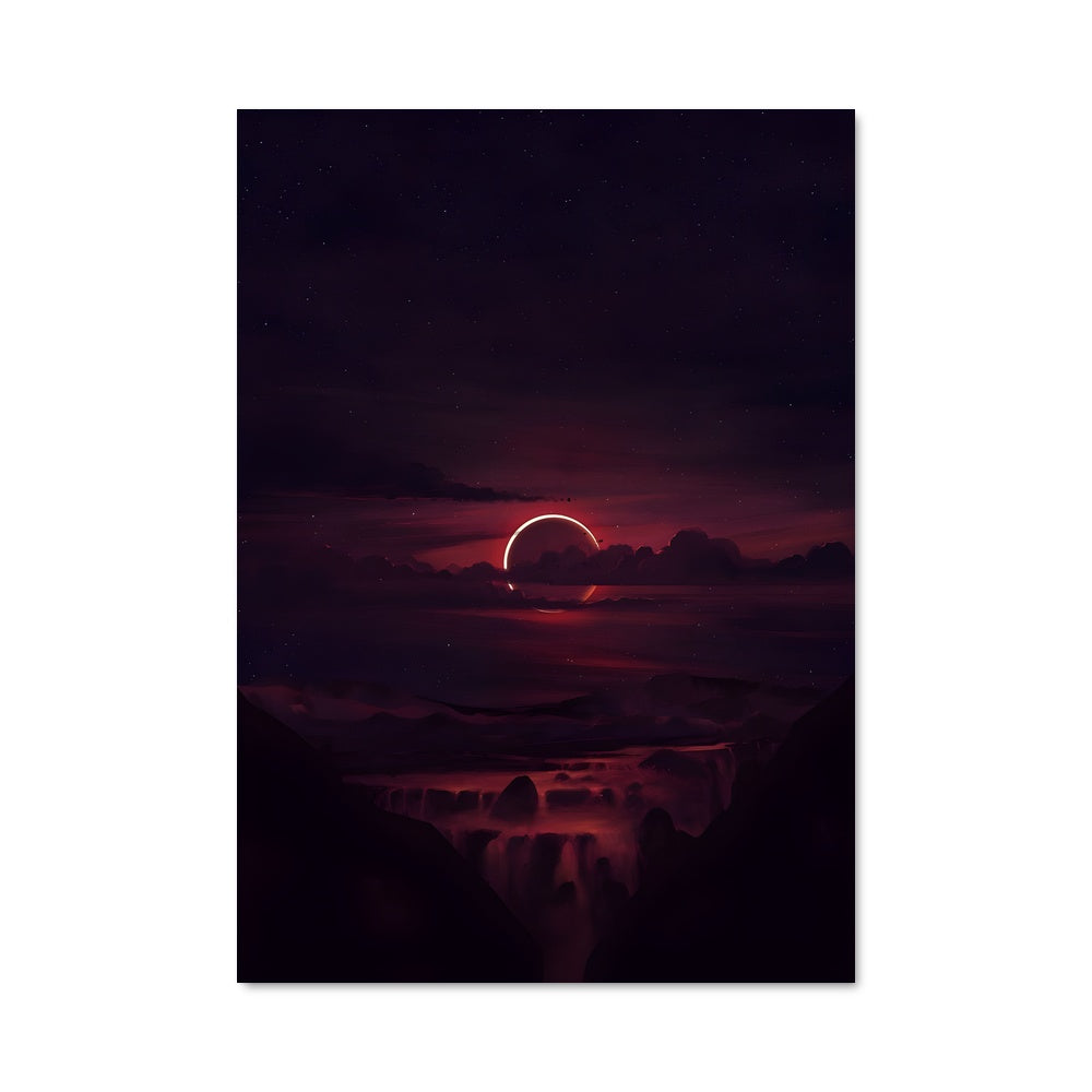 Poster Lune Rouillée