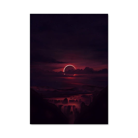 Poster Lune Rouillée