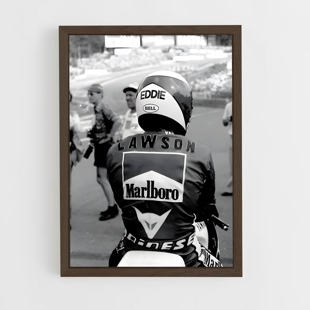 ap-eddie lawson-4 cadre Bois foncé