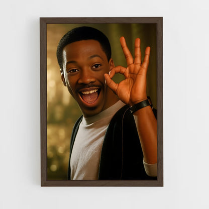 ap-eddie murphy-3 cadre Bois foncé