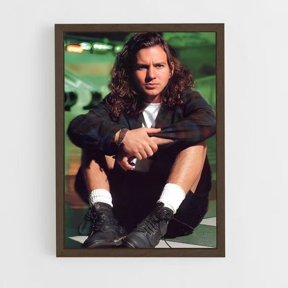ap-eddie vedder-2 cadre Bois foncé