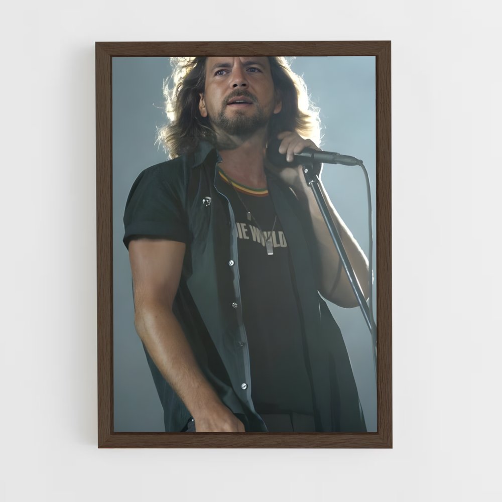 ap-eddie vedder-3 cadre Bois foncé