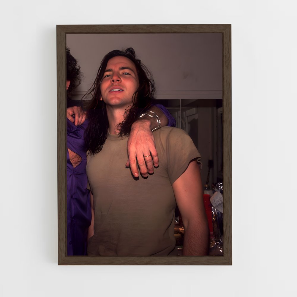 ap-eddie vedder-4 cadre Bois foncé