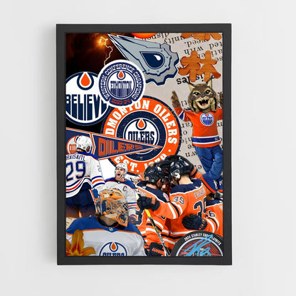 ap-edmonton oilers-3 cadre Noir