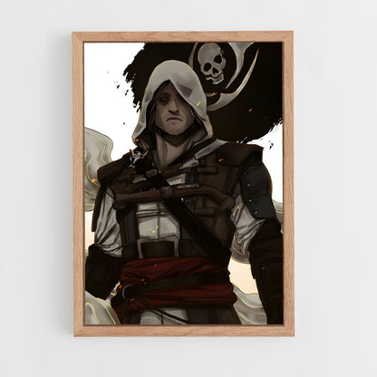 ap-edward kenway-9 cadre Bois clair