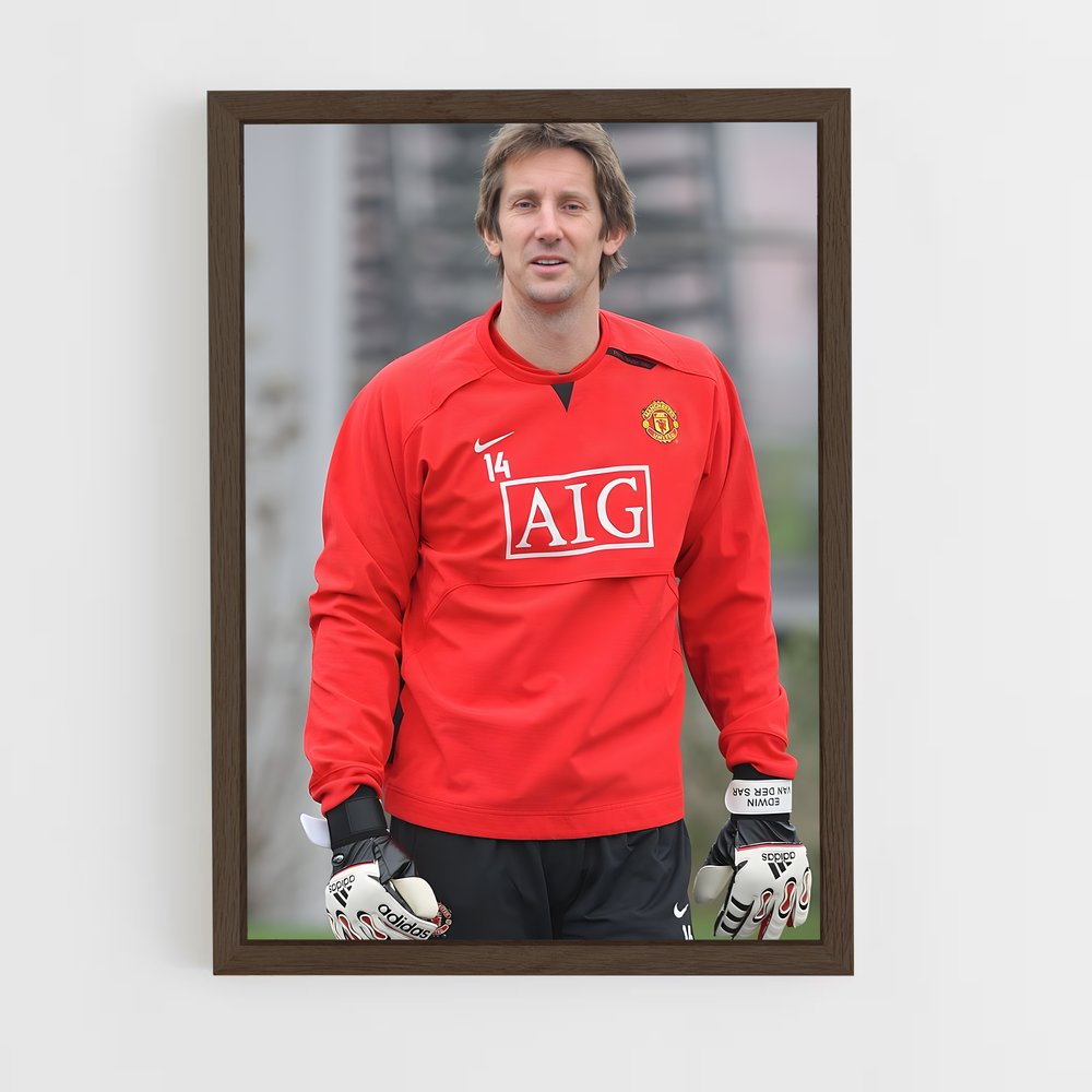 ap-edwin van der sar-6 cadre Bois foncé