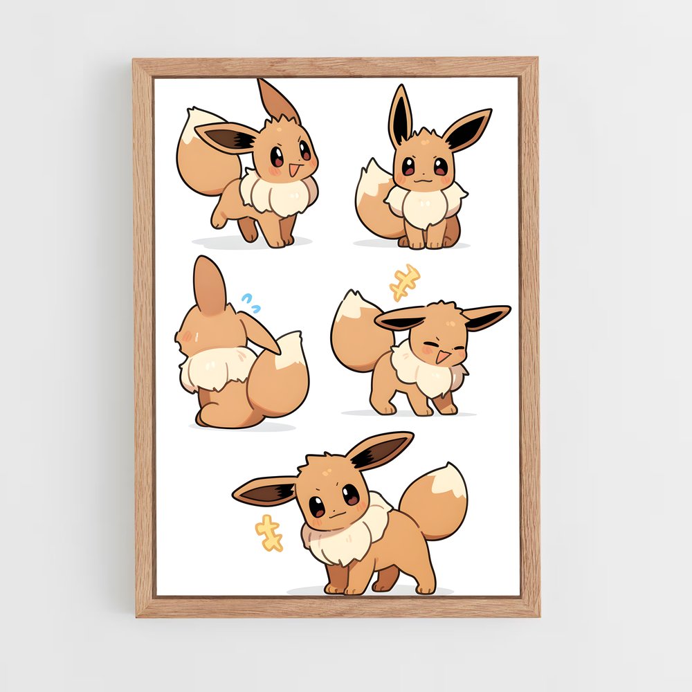ap-eevee-4 cadre Bois clair