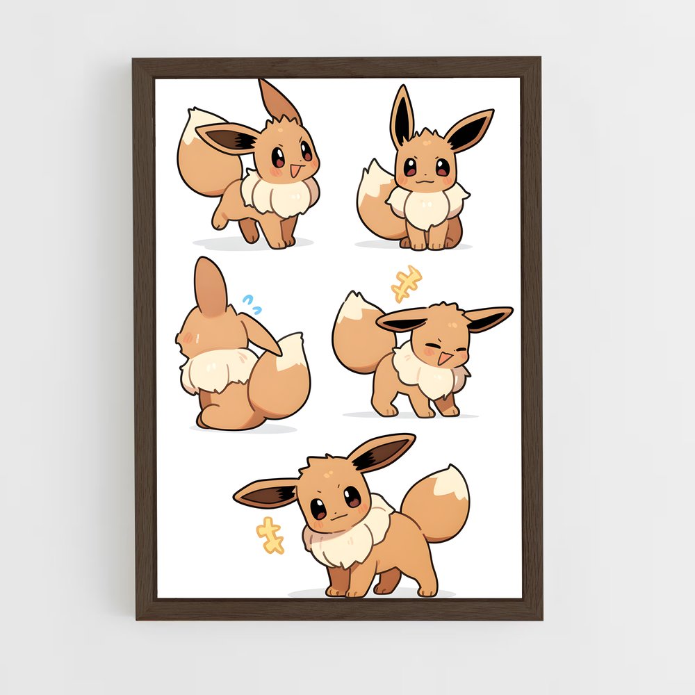 ap-eevee-4 cadre Bois foncé