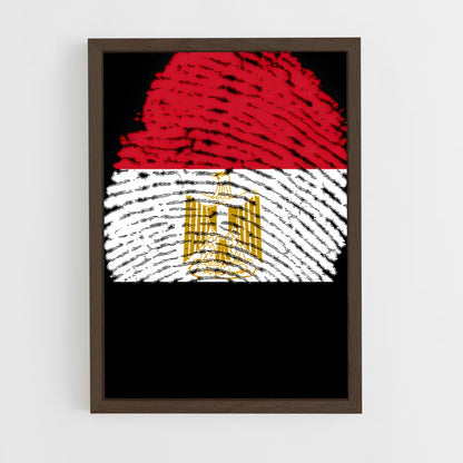 ap-egypt flag-4 cadre Bois foncé