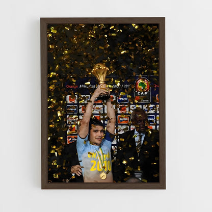 ap-egypt national football team-1 cadre Bois foncé