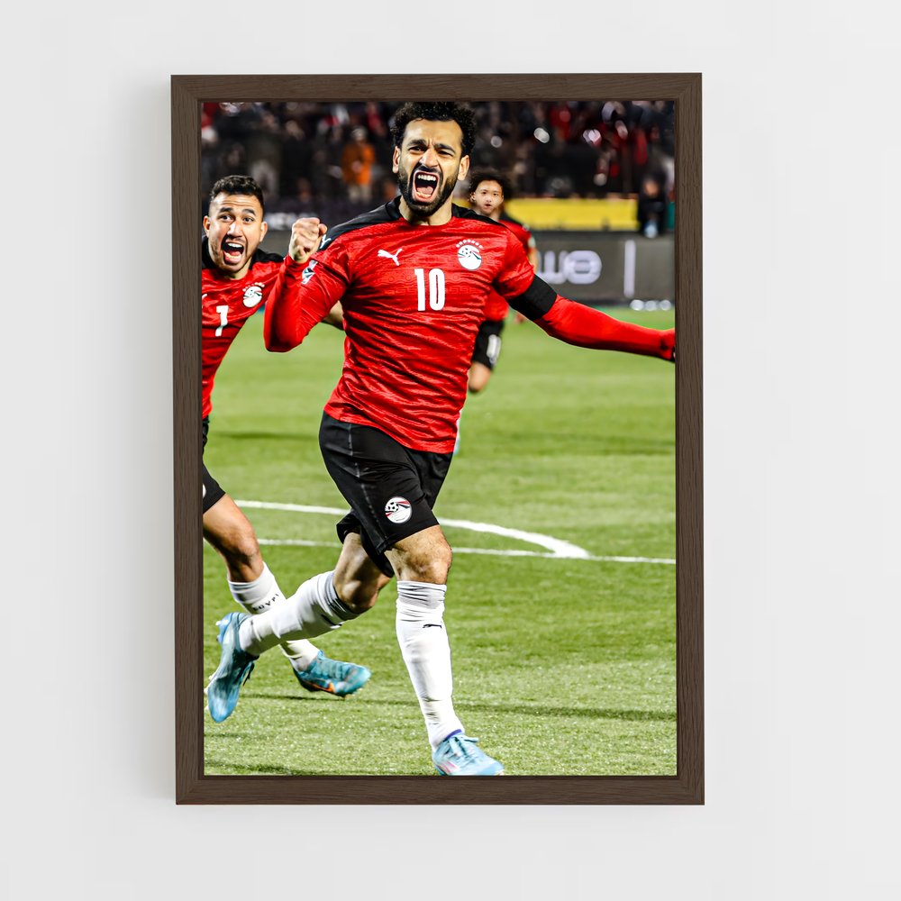 ap-egypt national football team-4 cadre Bois foncé