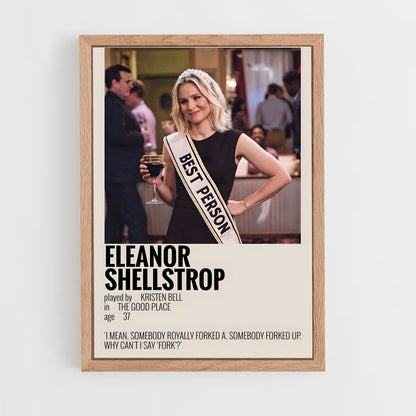 ap-eleanor shellstrop-3 cadre Bois clair