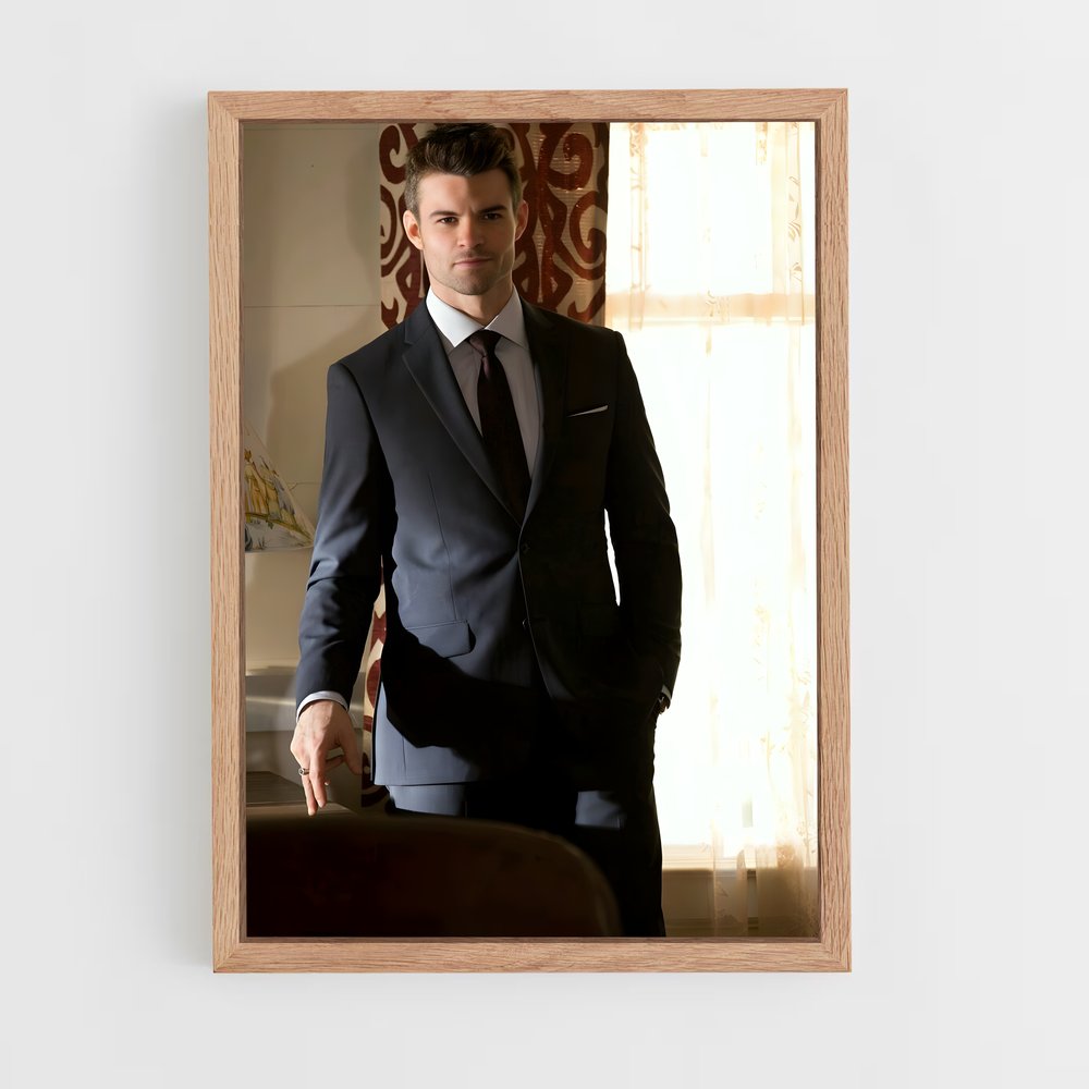 ap-elijah mikaelson-2 cadre Bois clair