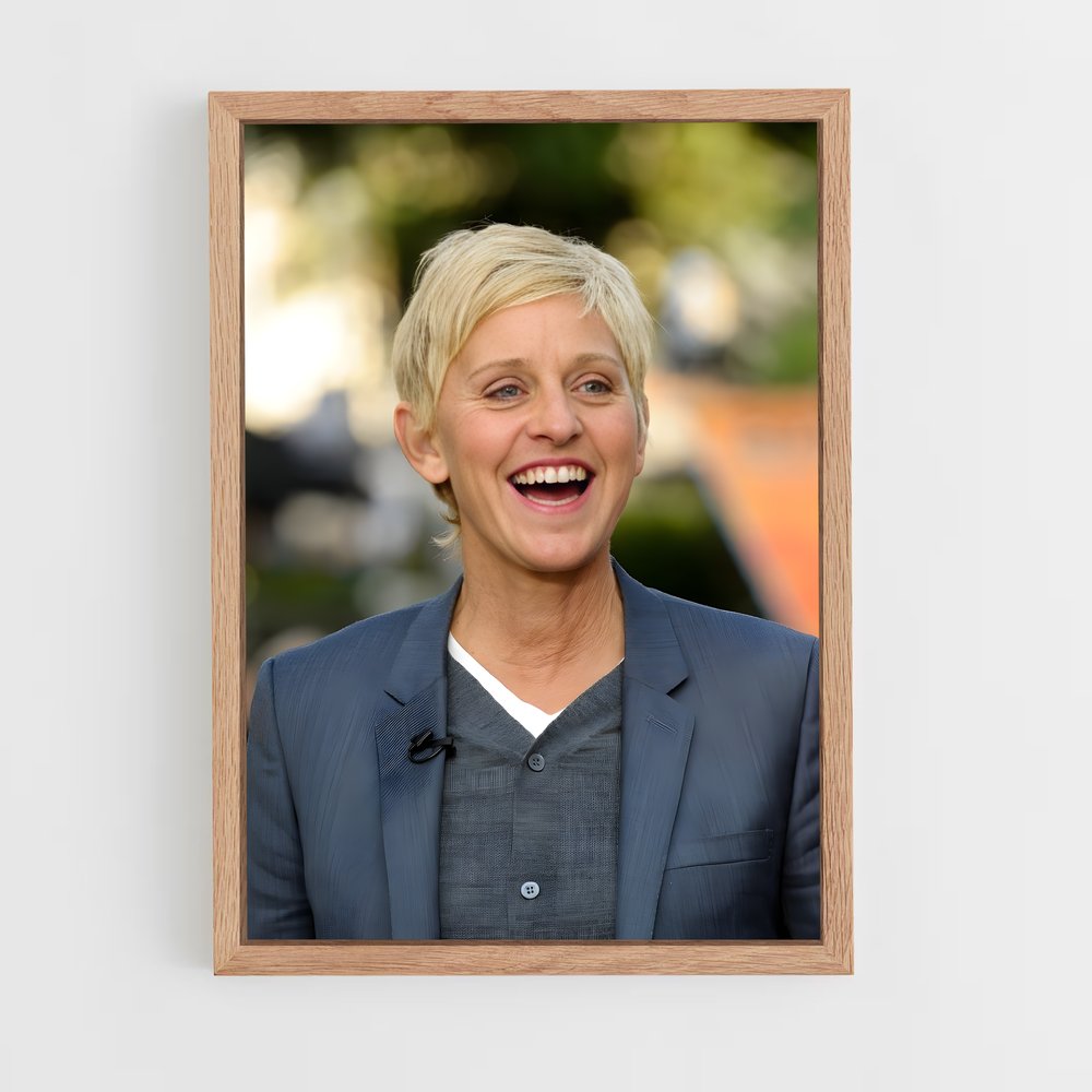 ap-ellen degeneres-1 cadre Bois clair
