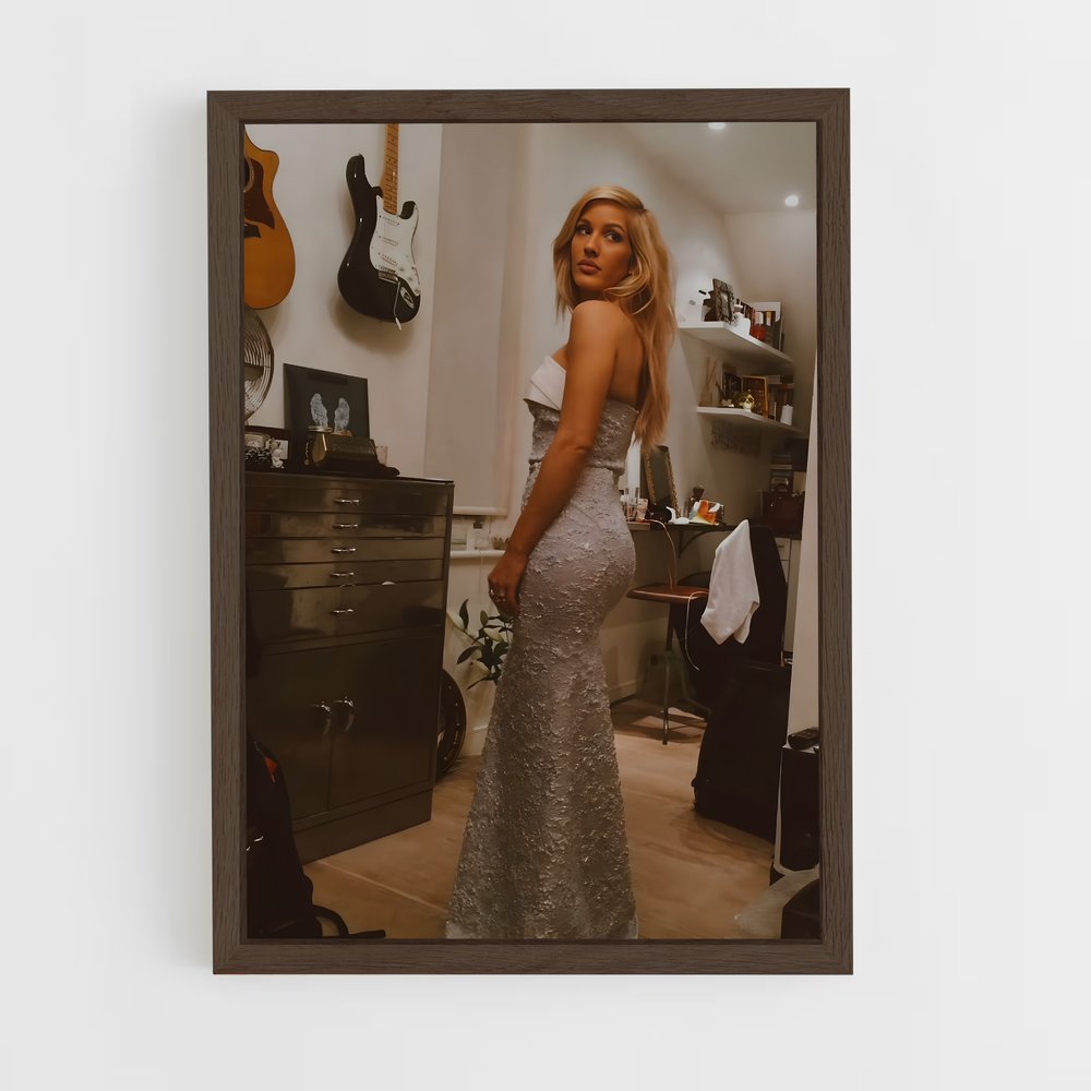 ap-ellie goulding-1 cadre Bois foncé