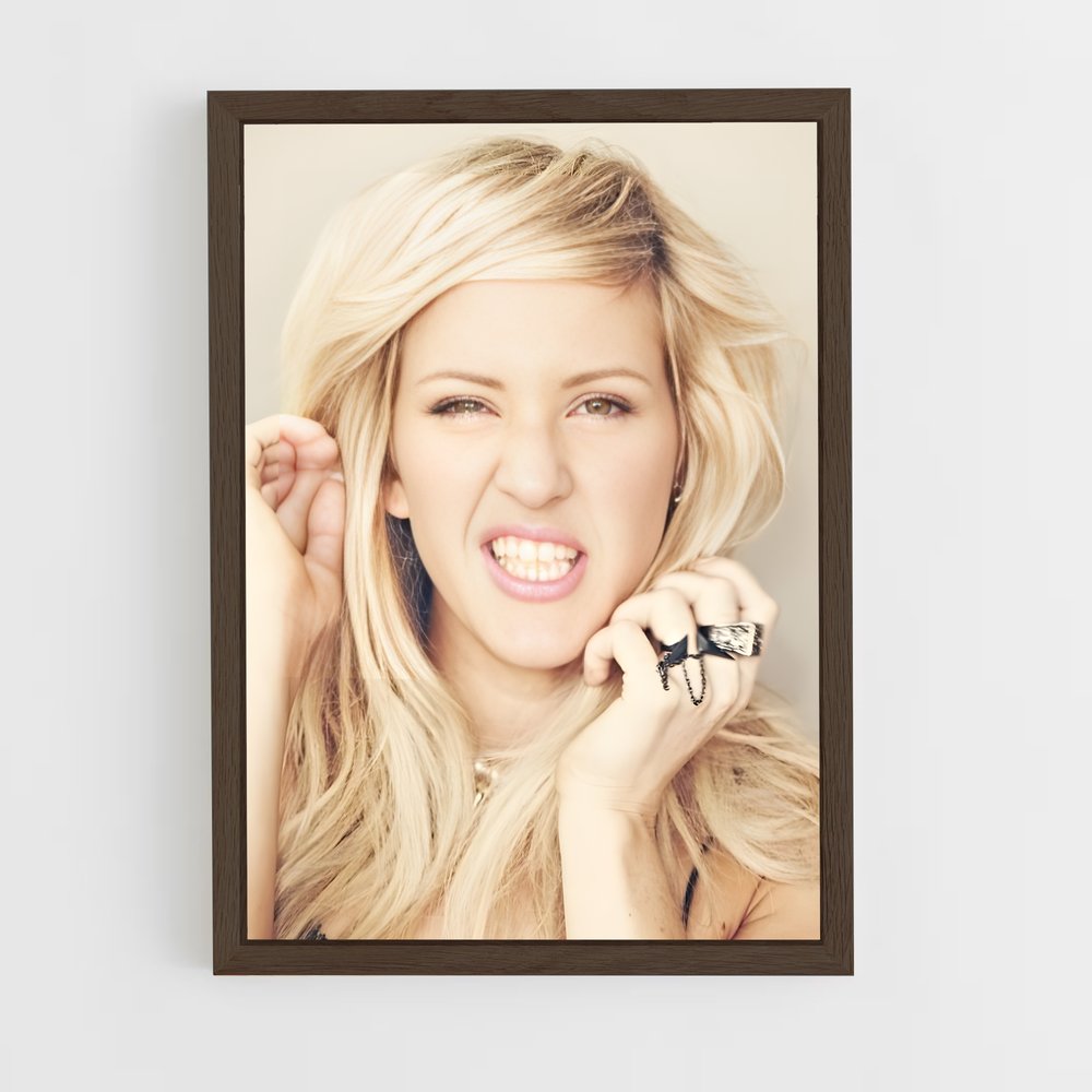 ap-ellie goulding-6 cadre Bois foncé