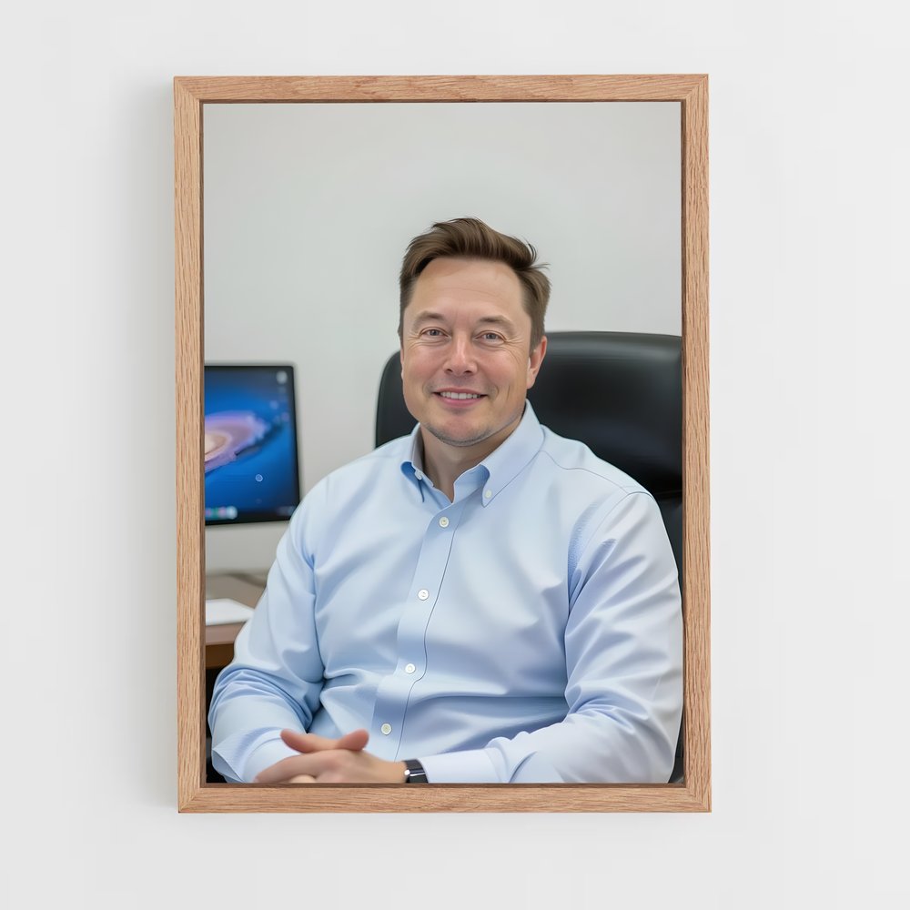 ap-elon musk-2 cadre Bois clair