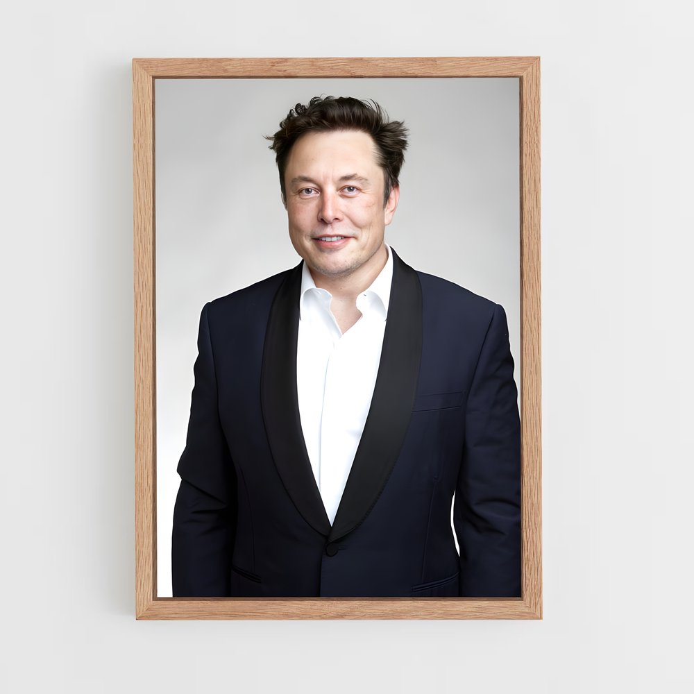 ap-elon musk-3 cadre Bois clair