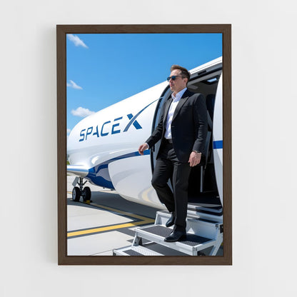 ap-elon musk-4 cadre Bois foncé