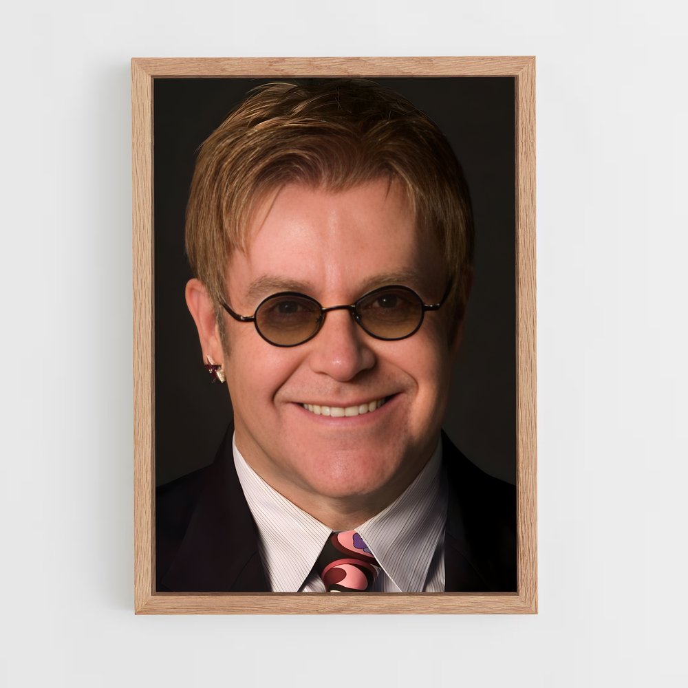 ap-elton john-2 cadre Bois clair