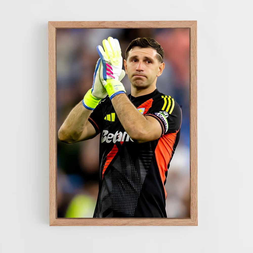 ap-emiliano martinez-5 cadre Bois clair