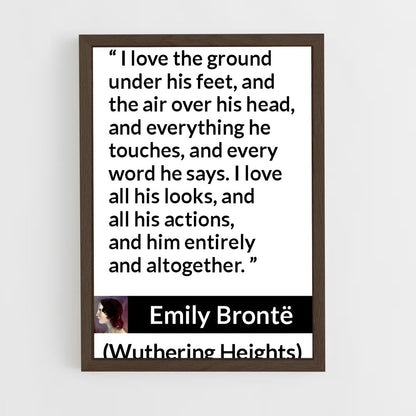 ap-emily bronte-6 cadre Bois foncé