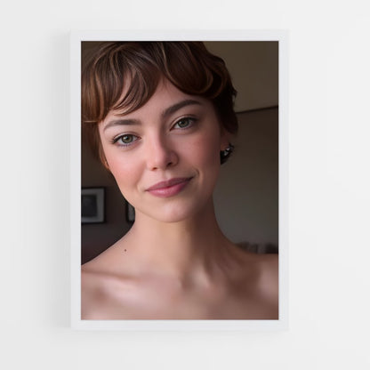 ap-emma stone-6 cadre Blanc