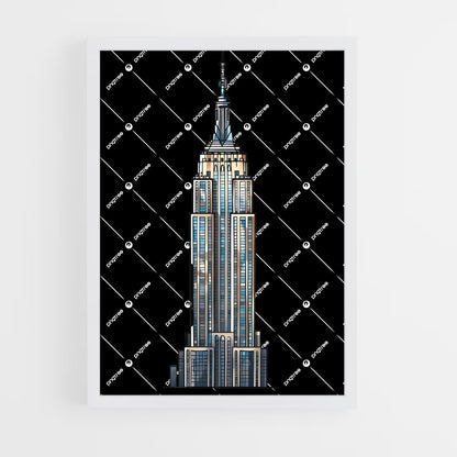 ap-empire state building-15 cadre Blanc