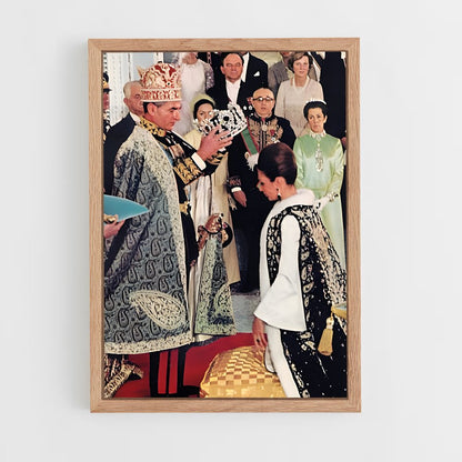 ap-empress farah pahlavi-4 cadre Bois clair