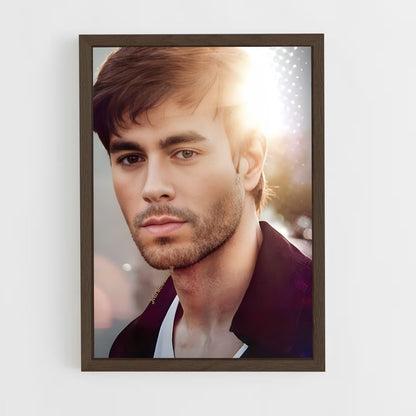 ap-enrique iglesias-6 cadre Bois foncé
