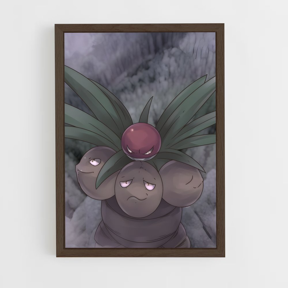 ap-exeggcute-1 cadre Bois foncé