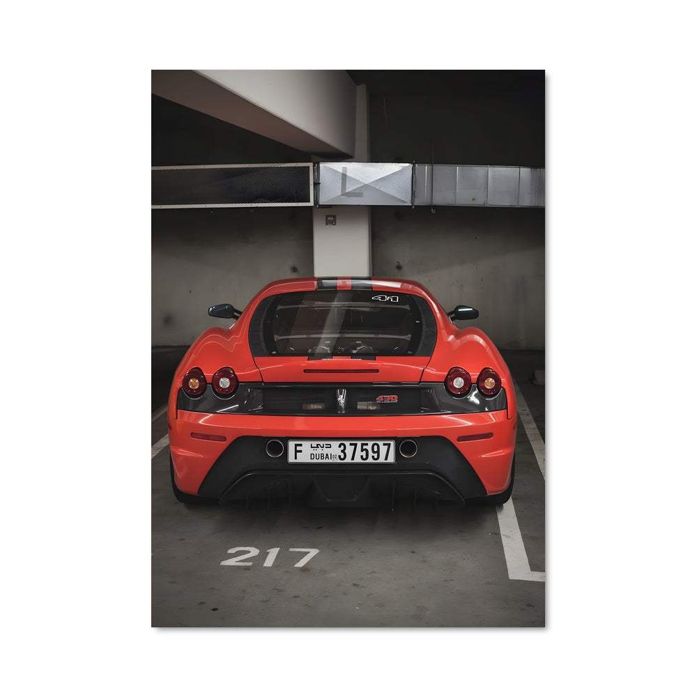 Poster Ferrari En Rouge