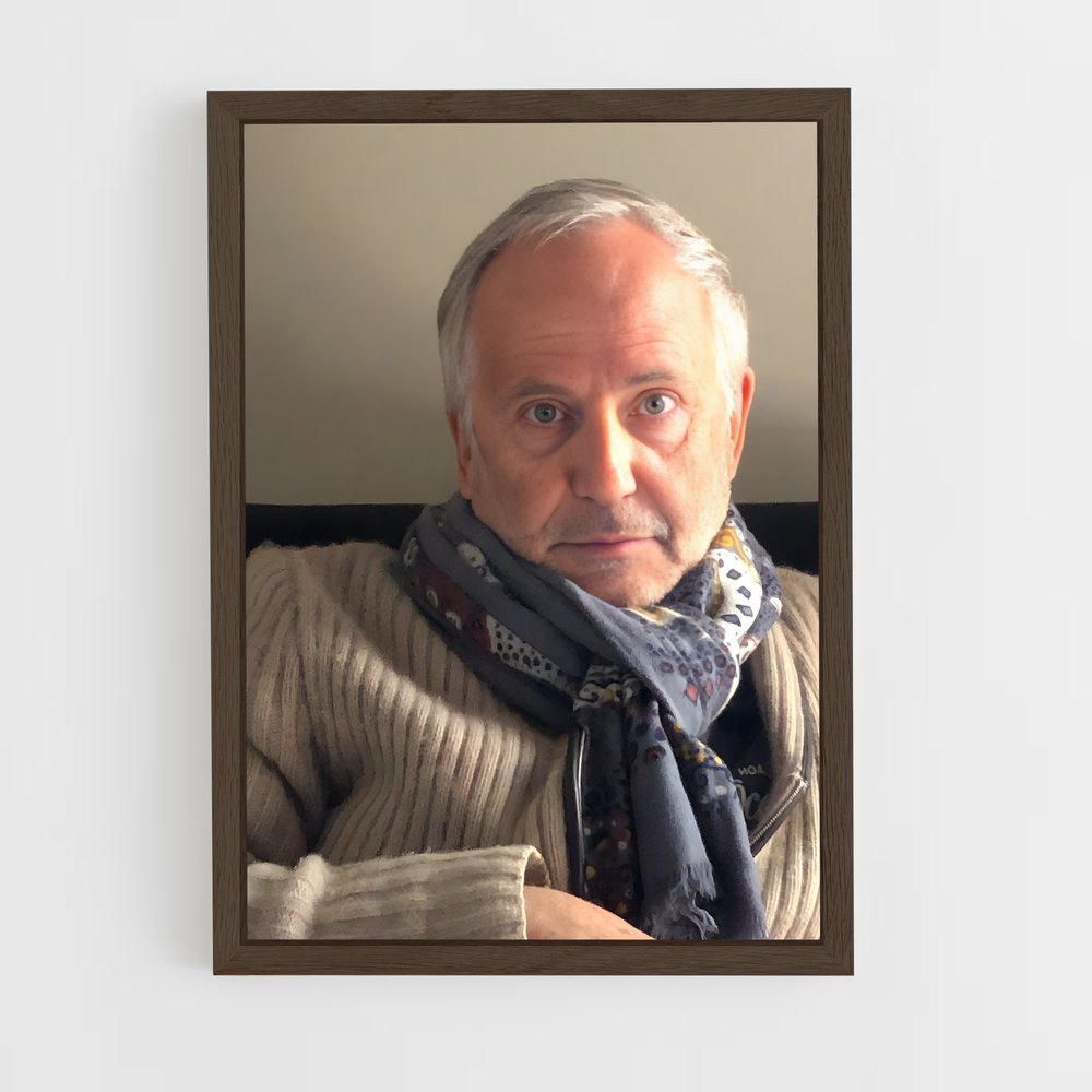 ap-fabrice luchini-4 cadre Bois foncé