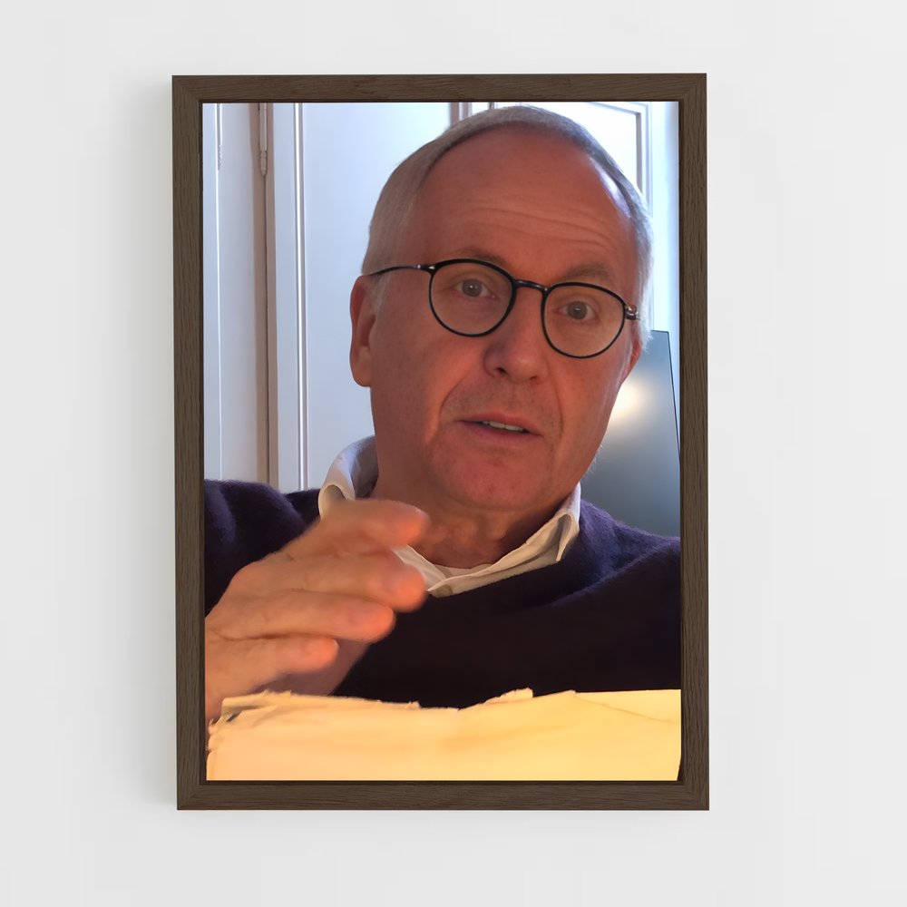 ap-fabrice luchini-6 cadre Bois foncé