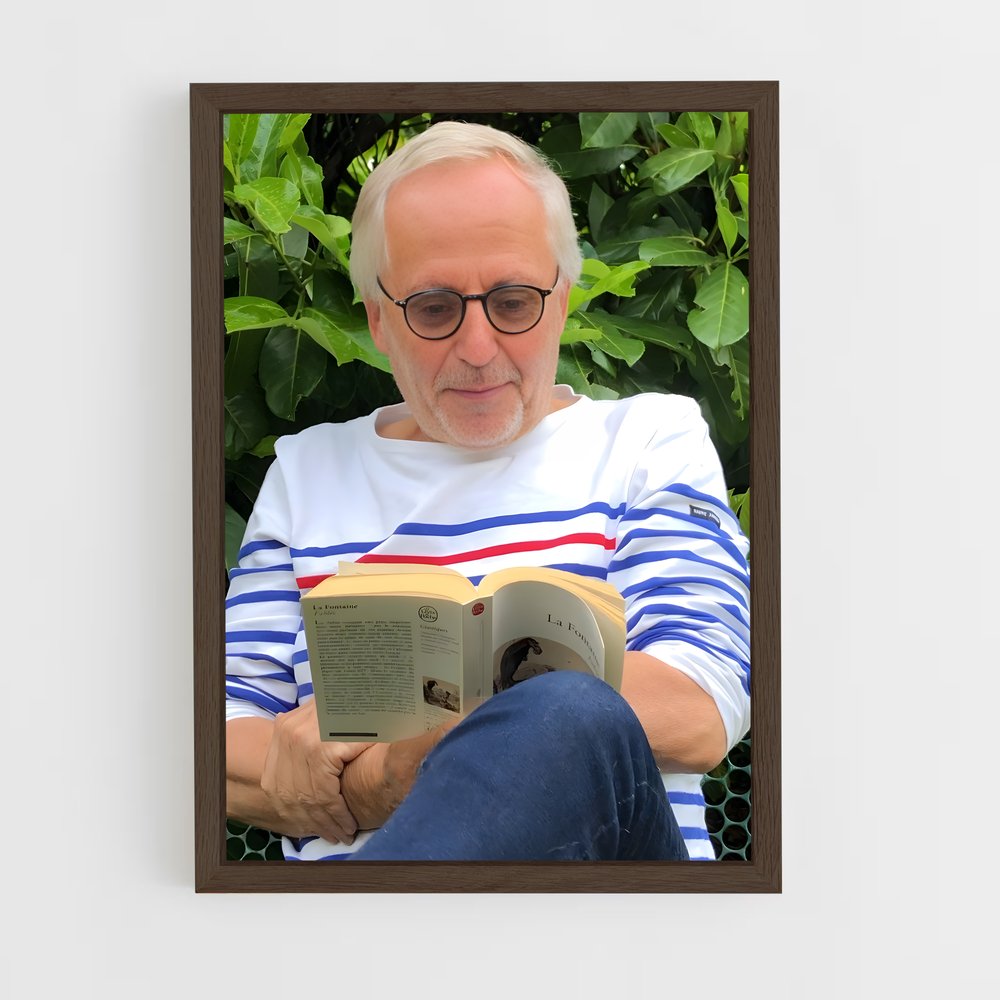 ap-fabrice luchini-8 cadre Bois foncé