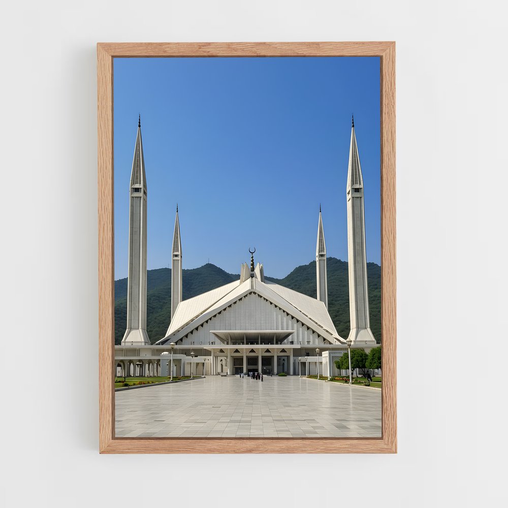 ap-faisal mosque-2 cadre Bois clair