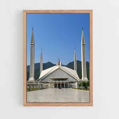 ap-faisal mosque-2 cadre Bois clair