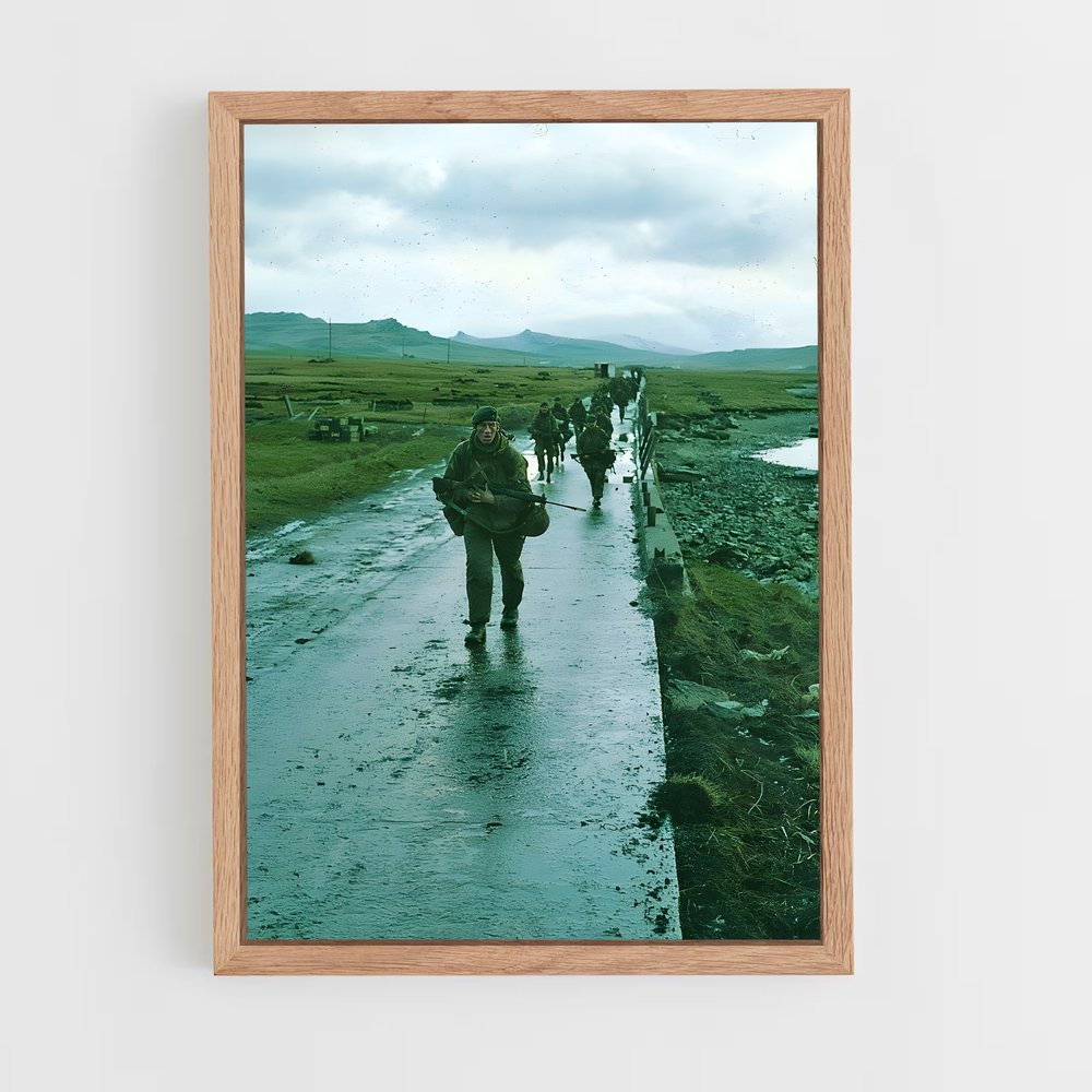 ap-falklands war-3 cadre Bois clair
