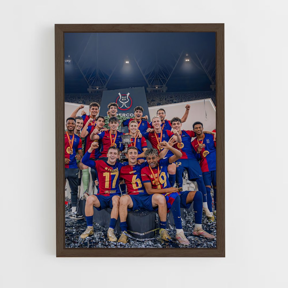 ap-fc barcelona-1 cadre Bois foncé