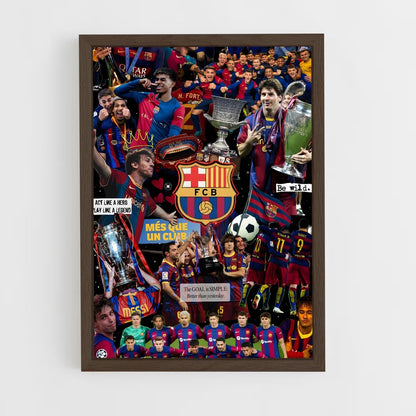 ap-fc barcelona-2 cadre Bois foncé